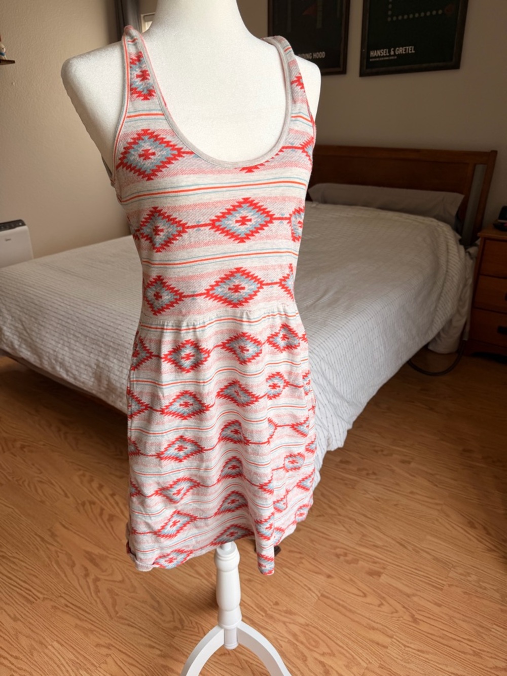 bebe Sleeveless Solid Rose Tank Dress